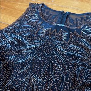 Beaded top 100% silk NWT